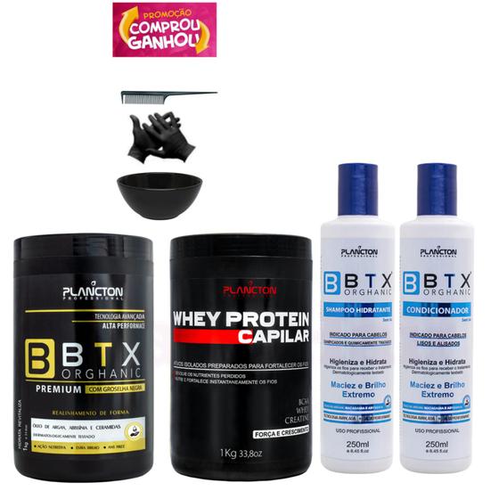Imagem de Btx Premium 1kg + Másc. Whey 1Kg + Kit 3 Semanas Plancton