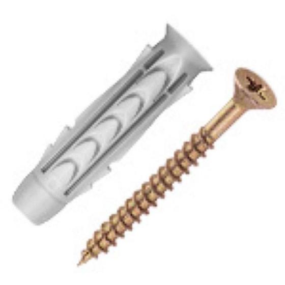 Bucha com Parafuso 6mm Cabeça Chata Bemfixa Shark 10 Peças Menor preço em Bucha com Parafuso 6mm Cabeça Chata Bemfixa Shark 10 Peças