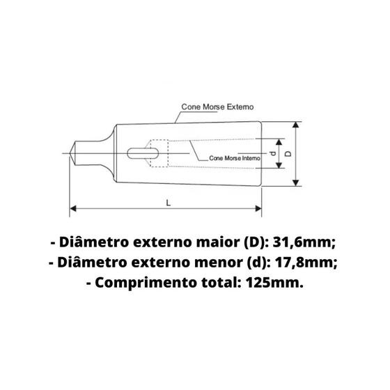 Imagem de Bucha de redução cm4 x cm2 