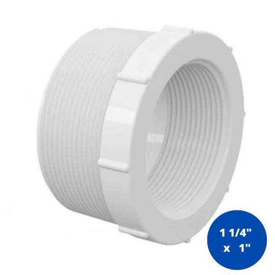 Imagem de Bucha de Redução Curta PVC Branco Roscável 1.1/4x1" 40x32mm Tigre