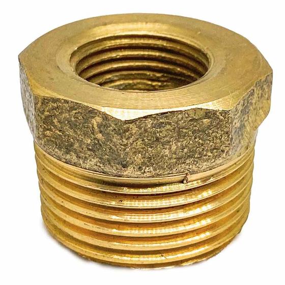 Imagem de Bucha de Redução em Latão 1 NPT x 3/4 NPT