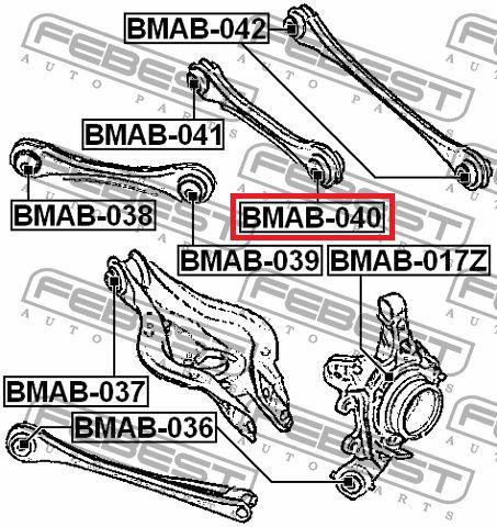 Imagem de Bucha Ext Braço Susp Tras BMW F20 F21 F22 F30 F36 - Febest