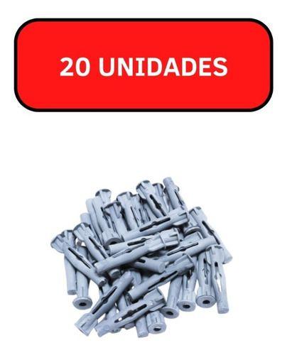 Imagem de Bucha Para Lajota Tijolo Parede Oca 10mm Cinza - 20 Unidades