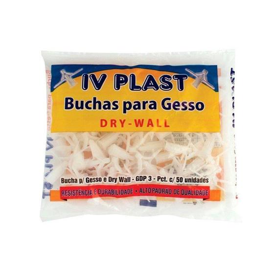 Imagem de Bucha Plástica Ivplast Gesso Dry Wall GDP3 24 A 32mm - IV Plast