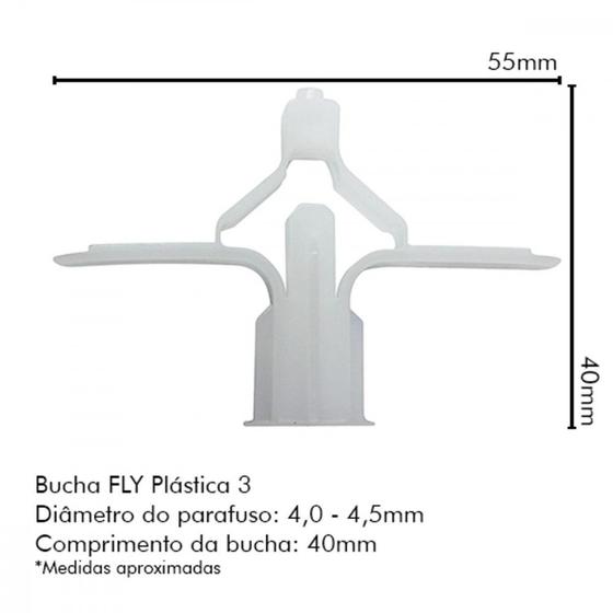 Imagem de Bucha Sfor Gesso Fly 03 C/250