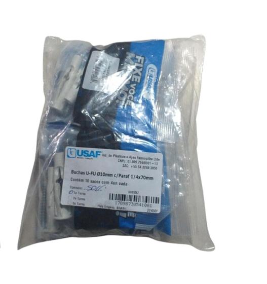 Imagem de Bucha Usaf U-fu Br 10mm Com Parafuso Sx 1/4 X 70mm 40uni