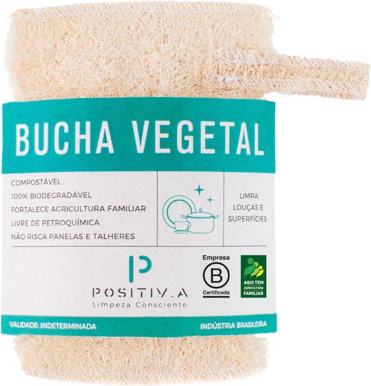 Imagem de Bucha Vegetal Positiva Banho E Louça Artesanal