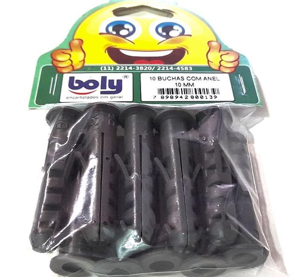 Imagem de Buchas Com Anel 10mm 10pçs Boly Ref. 139