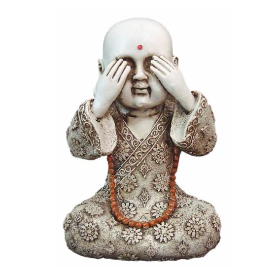 Imagem de Buda Chinês Sábio Cego Estátua decoração.