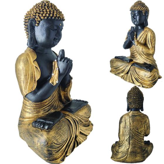 Imagem de Buda Hindu Rezando Escultura Xg2 05512