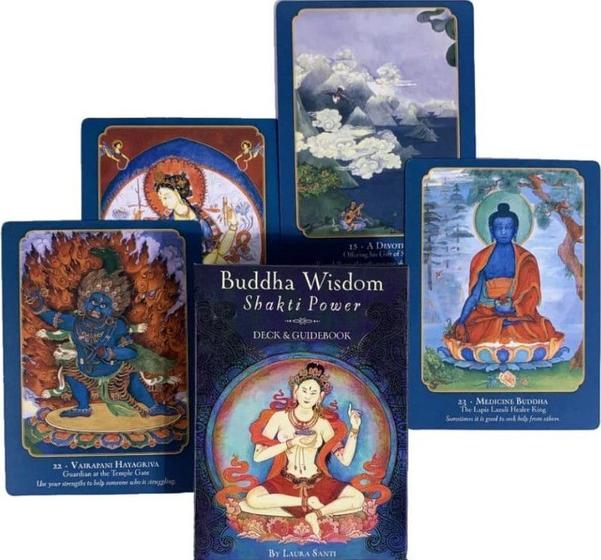 Imagem de Buddha Wisdom Shakti Power Oracle Deck Oráculo Sabedoria De Buda Baralho de Cartas de Tarô