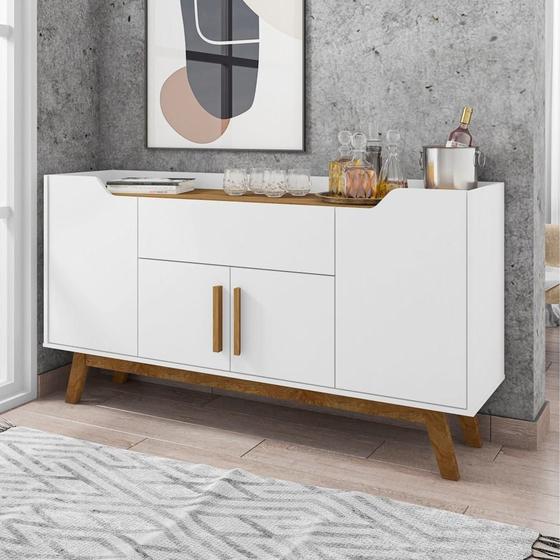 Imagem de Buffet Aparador com Gaveta Impressious Branco Cinamomo
