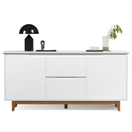 Imagem de Buffet Aparador para Sala de Jantar 163cm Flow Branco - EJ Móveis