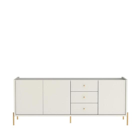 Imagem de Buffet Balcão Jasper 184 cm  Off White Fosco c/ Dourado Província