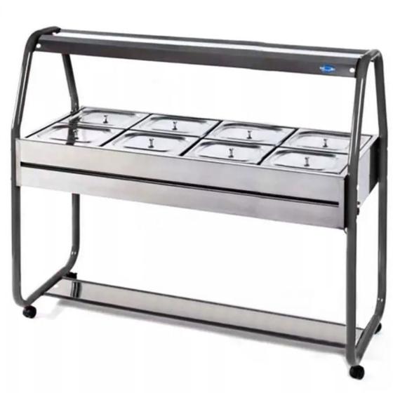 Imagem de Buffet Carro Self Service Térmico 8C Inox Ibet