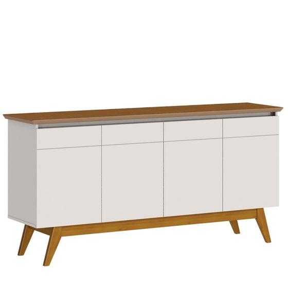 Imagem de Buffet Classic 4 P com Gaveta 66475/16 Off White Freijó Imcal