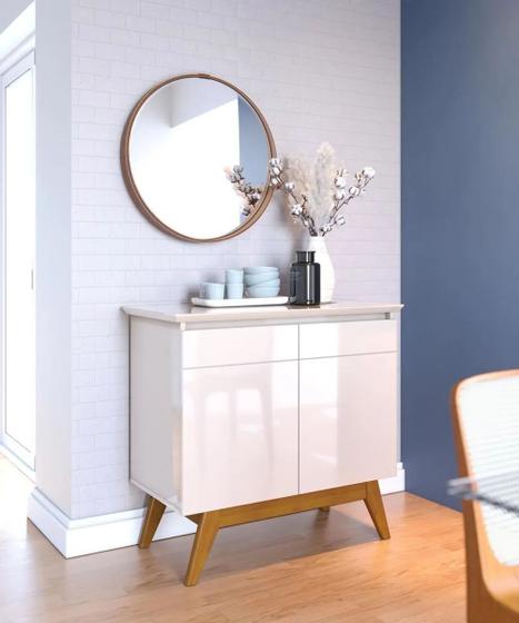 Buffet classic luxo 2p off-white- imcal Menor preço em Buffet classic luxo 2p off-white- imcal