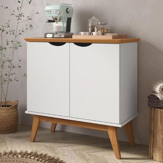 Imagem de Buffet com Portas Congonhas Branco Acetinado 