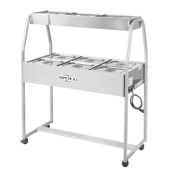 Imagem de Buffet Combinado Spolu 6 Cubas Quentes 3 Cubas Frias 220V SPL-506CO