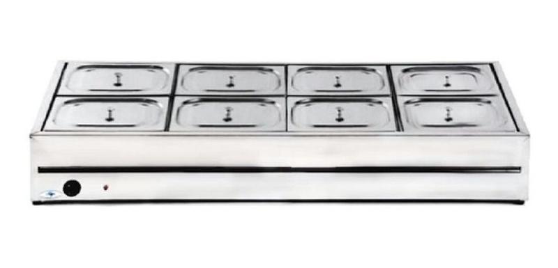 Imagem de Buffet Ibet Térmico De Mesa 1/2gn com 8 Cubas em Inox 220v