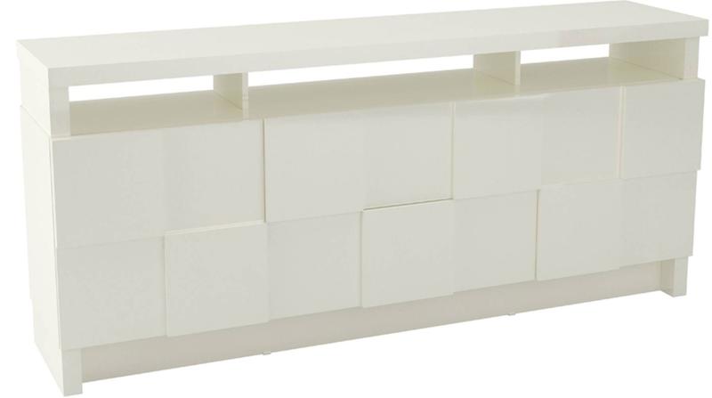 Imagem de Buffet Ornato Quadriculado com 2 Portas e 2 Gavetas cor Off White 1,76 MT (LARG) - 44898