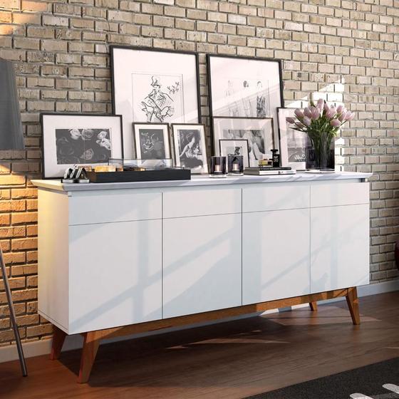 Imagem de Buffet Para Sala De Jantar Branco Acetinado Classic 1.8 Imcal