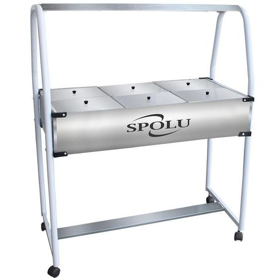 Buffet Para Salada com 6 Cubas Gelo-X SPL-511 Spolu Menor preço em Buffet Para Salada com 6 Cubas Gelo-X SPL-511 Spolu