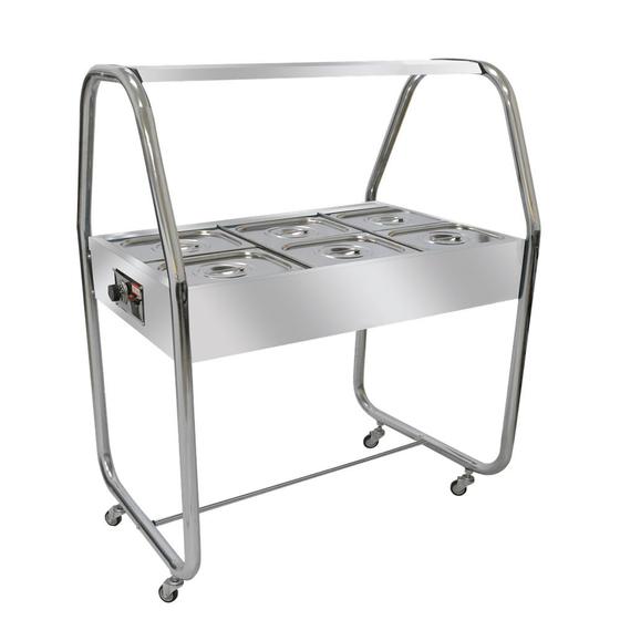 Buffet Térmico Self Service 6 cubas 1/2 2000-2500 W Ibet Menor preço em Buffet Térmico Self Service 6 cubas 1/2 2000-2500 W Ibet