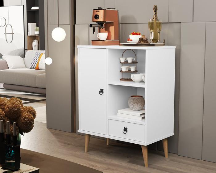 Buffet Tip Top Branco Brilhante Jalmac Buffet e Balcão para Sala de Jantar Magazine Luiza