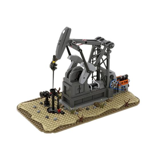 Imagem de Building Block Toy IVVTNHZ Oil Derrick Oil Pump Jack 483 unidades