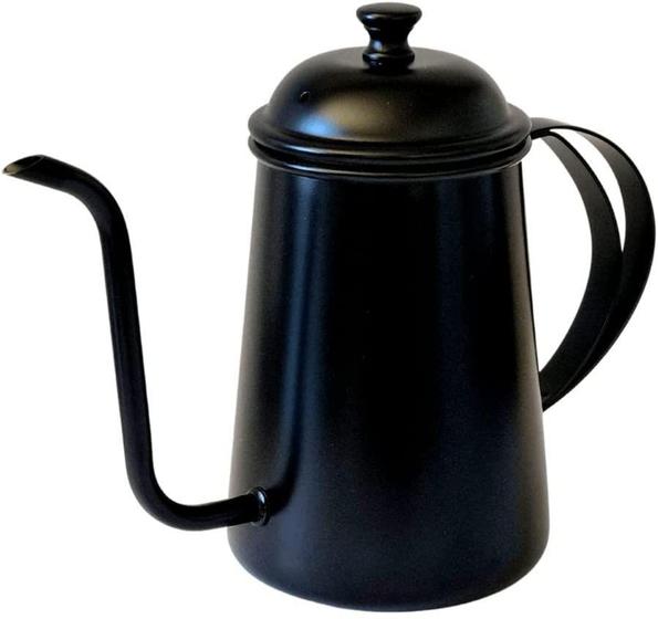 Imagem de Bule Bico Fino Black Inox 700ml Fosco Aço Mimo Style