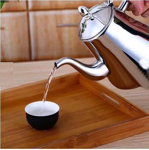 Imagem de Bule  Bico Longo 1,5 Litros - Aço Inox próprio p/ Indução