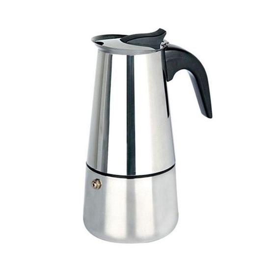 Imagem de Bule Cafeteira Italiana Moka 200ml 4 Xicaras Aço Inox