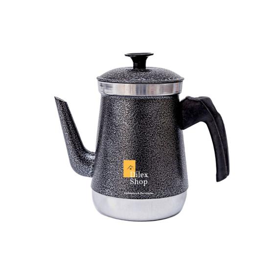Imagem de Bule Com Bico Para Café Chá Leite Em Alumínio