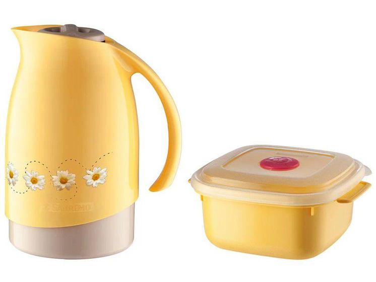 Imagem de Bule de Chá e Café Térmico Amarelo com Pote 480ml - Sanremo Cuidar