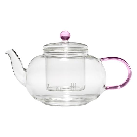 Imagem de Bule de Chá Paris Hilton Glass - 1,2L Rosa com Infusor Removível