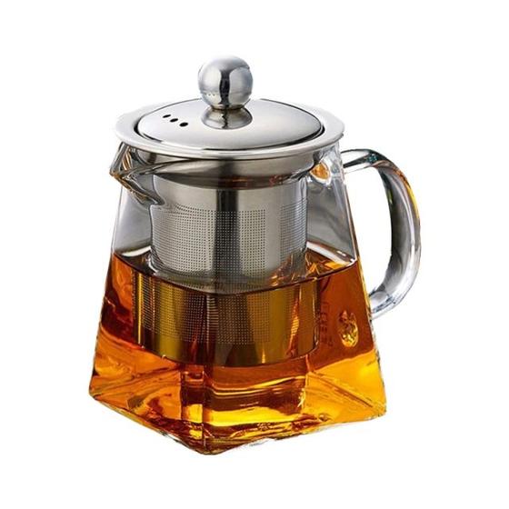 Imagem de Bule de Vidro Pyrex Resistente ao Calor com Infusor de Aço Inoxidável