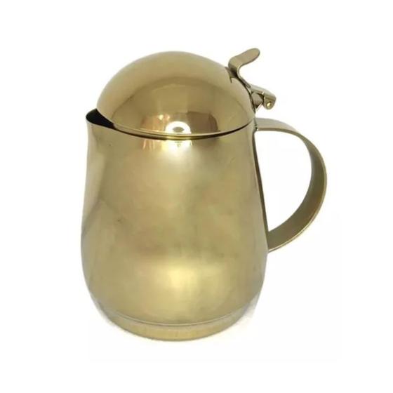 Imagem de Bule Dourado Aço Inox Fineza 500 ML