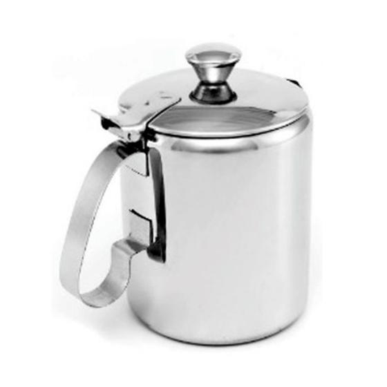 Imagem de Bule em Aço Inox 600ml Leiteira Chá Café Com Tampa