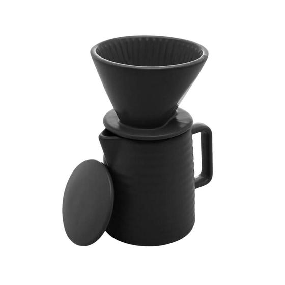 Imagem de Bule Em Cerâmica Com Suporte Para Filtro E Tampa 600ml Wolff