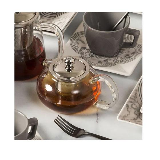 Imagem de Bule em Vidro com Infusor para Chá em Inox Oxford 500 ml