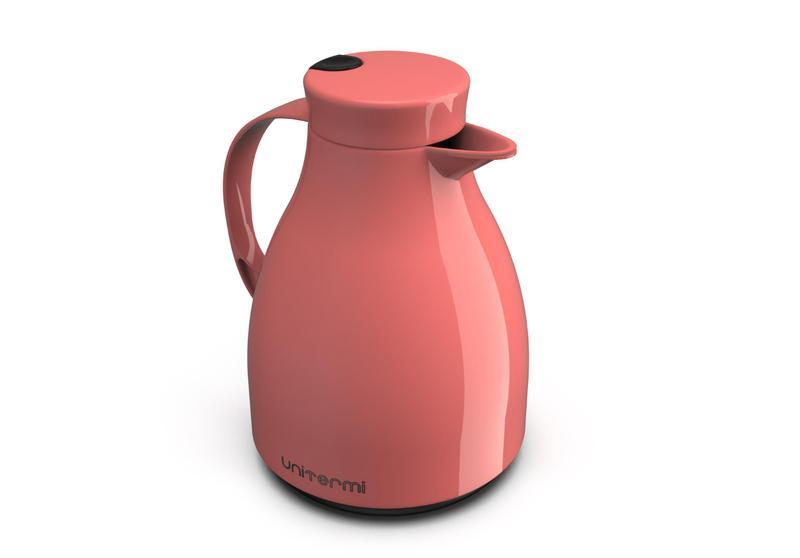 Imagem de Bule garrafa térmica com gatilho paris 1,0l rosa eco unitermi