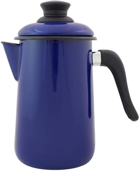 Imagem de Bule para Café 14cm Azul Esmaltado Ewel