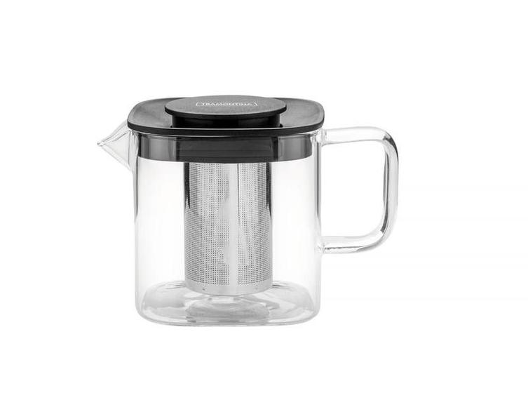 Imagem de Bule para cha em vidro e aco inox com infusor 600 ml tramontina