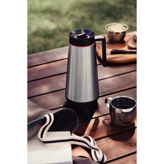 Imagem de Bule Térmico Aço Inox Exata 1L Com Ampola De Vidro Robusto