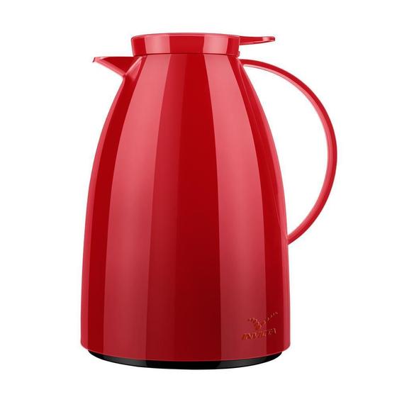 Bule Térmico Viena Com Gatilho 1L Vermelho Menor preço em Bule Térmico Viena Com Gatilho 1L Vermelho