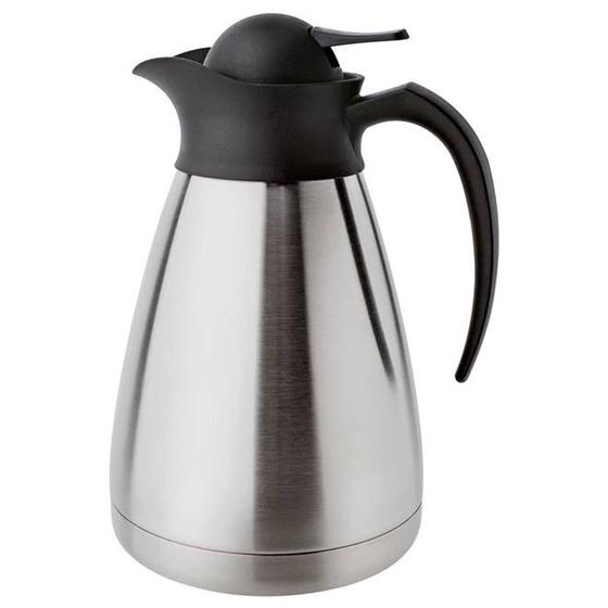 Imagem de Bule Wave Invicta Gatilho Oval 1 Litro - Inox/Preto