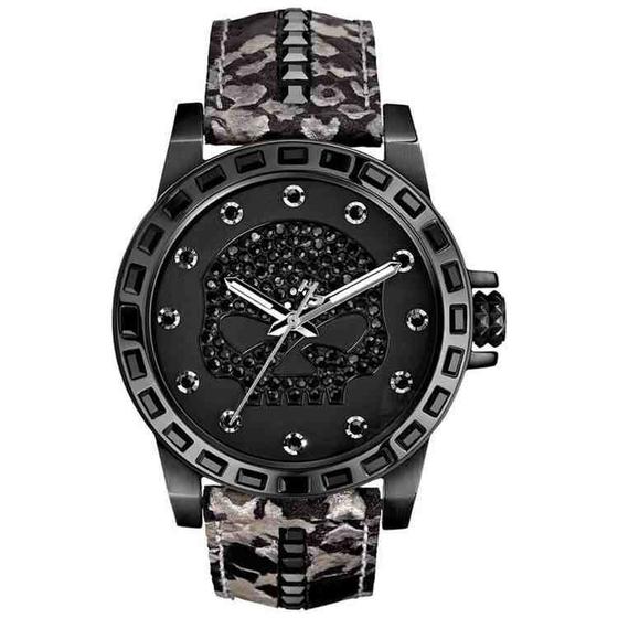 Imagem de Bulova unissex analógico harley caveira preto wh38020p