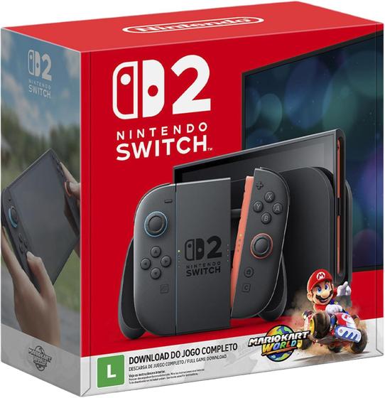 Bundle Console Nintendo Switch 2 Jogo Mario Kart World