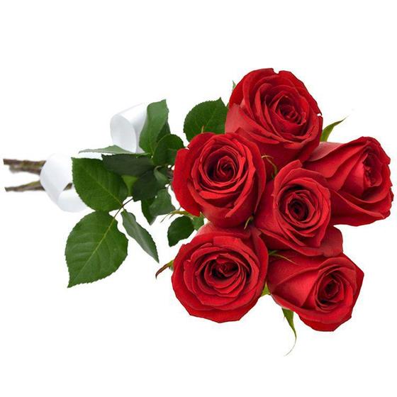 Buquê de 6 Rosas Vermelhas - Giualiana Flores - Giuliana Flores - Buquê de  Flor - Magazine Luiza